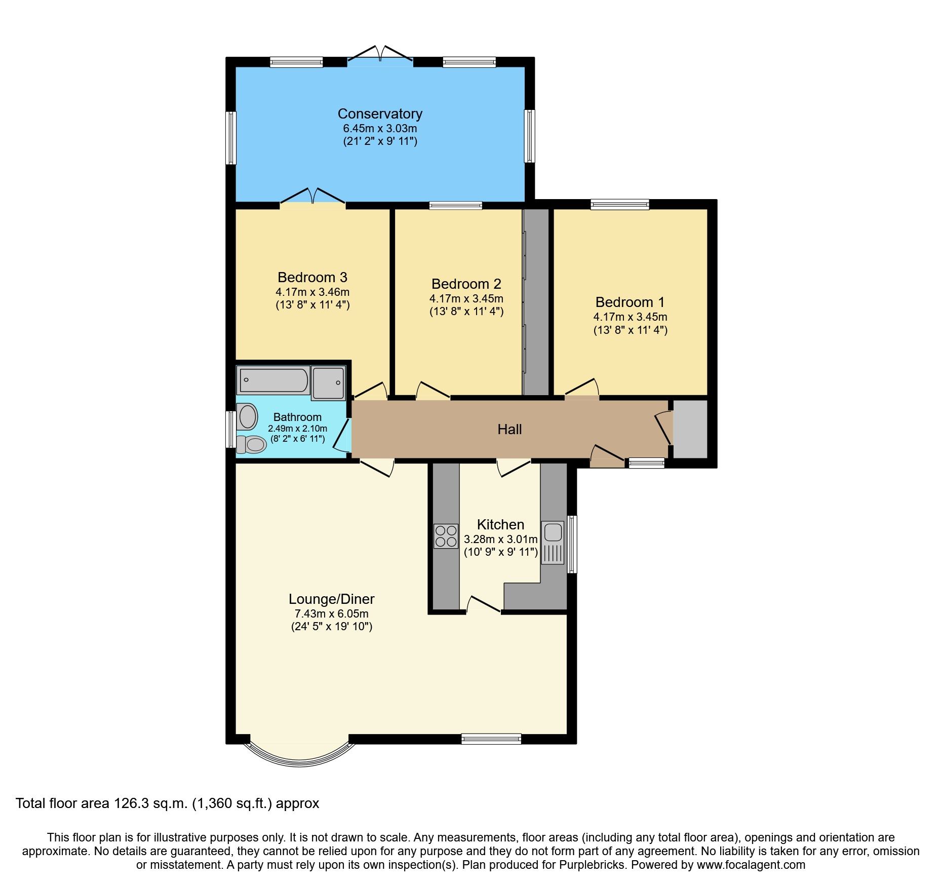 3 bed detached bungalow for sale in Kestrel Drive, Rossington
