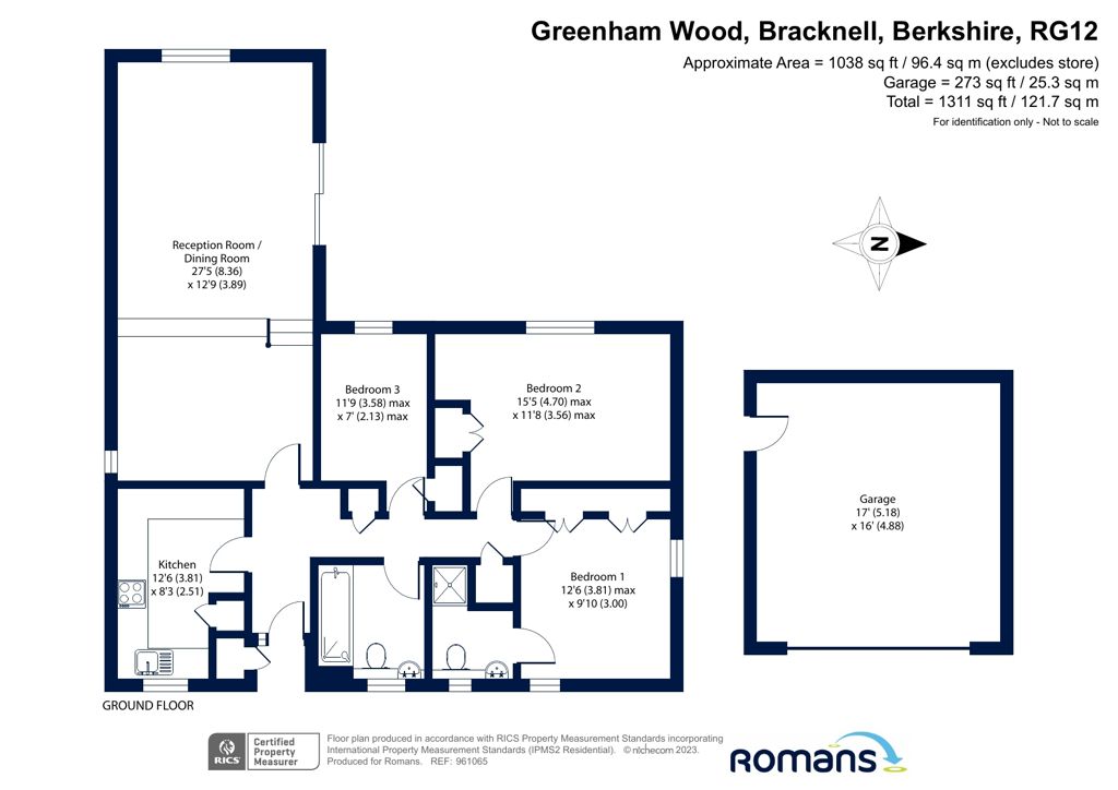 3 bed bungalow for sale in Greenham Wood, Bracknell, Berkshire RG12