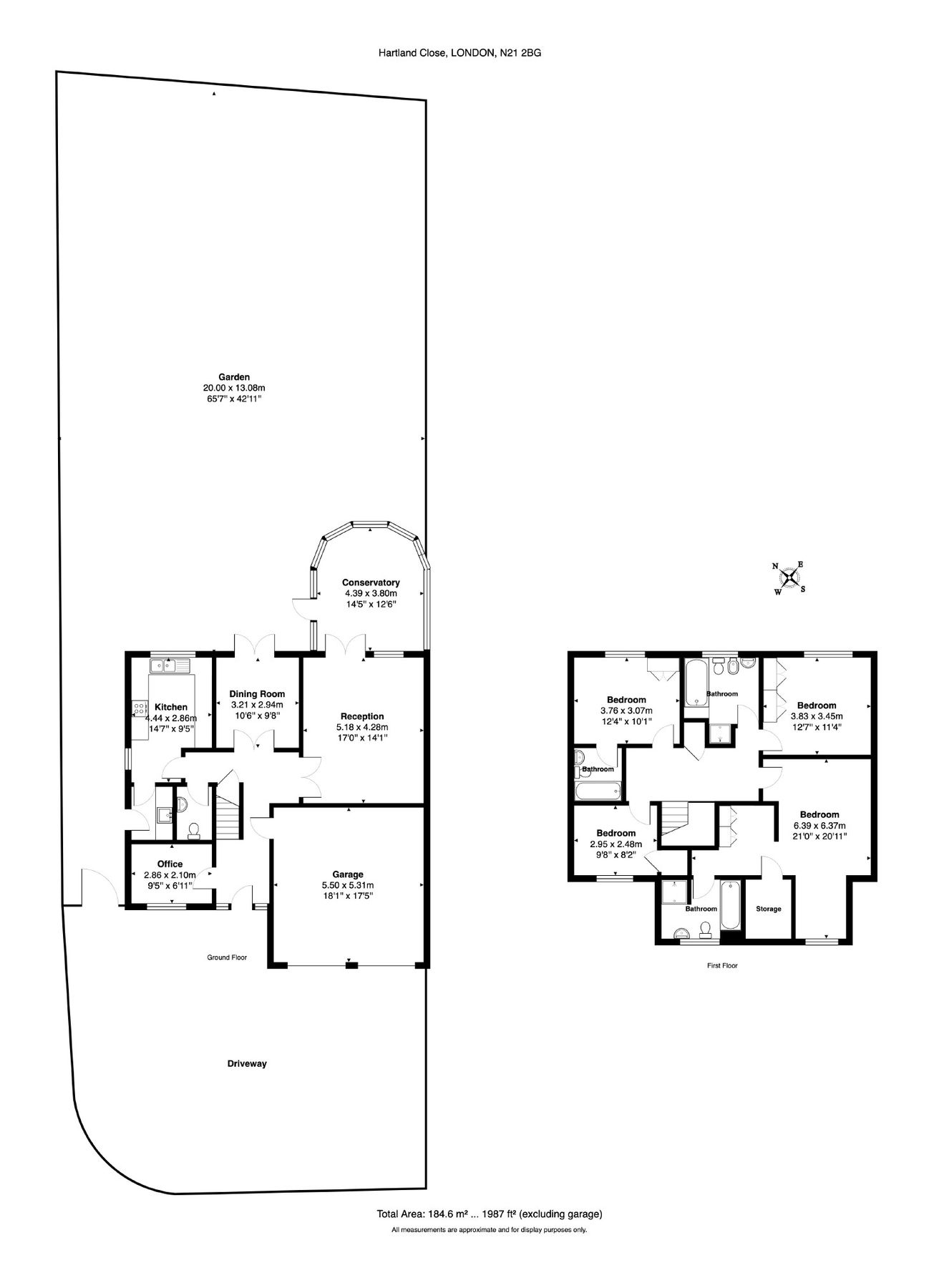 4 bed detached house for sale in Hartland Close, Winchmore Hill, London