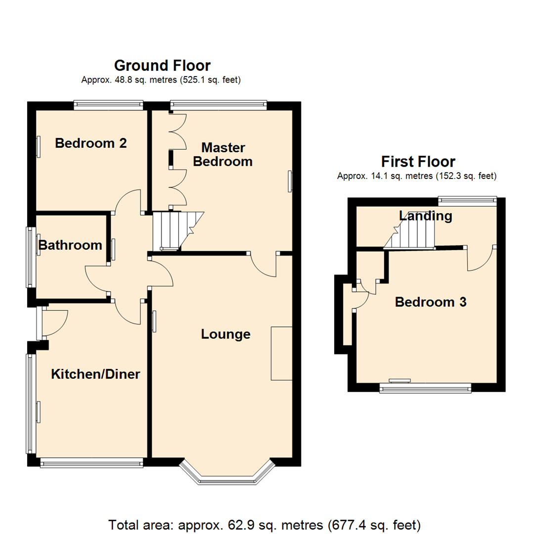 3 bed semidetached bungalow for sale in Westfield Lane, Kippax, Leeds