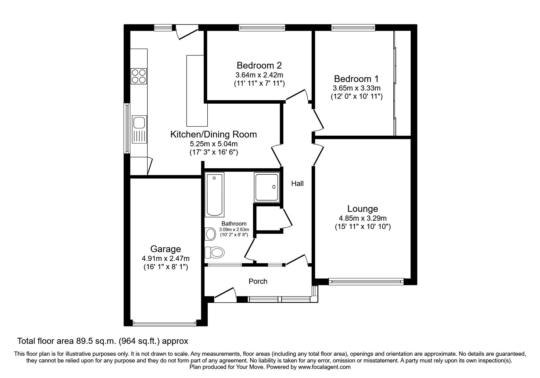 2 bed bungalow for sale in Lavenham Place, Skellow, Doncaster DN6 Zoopla