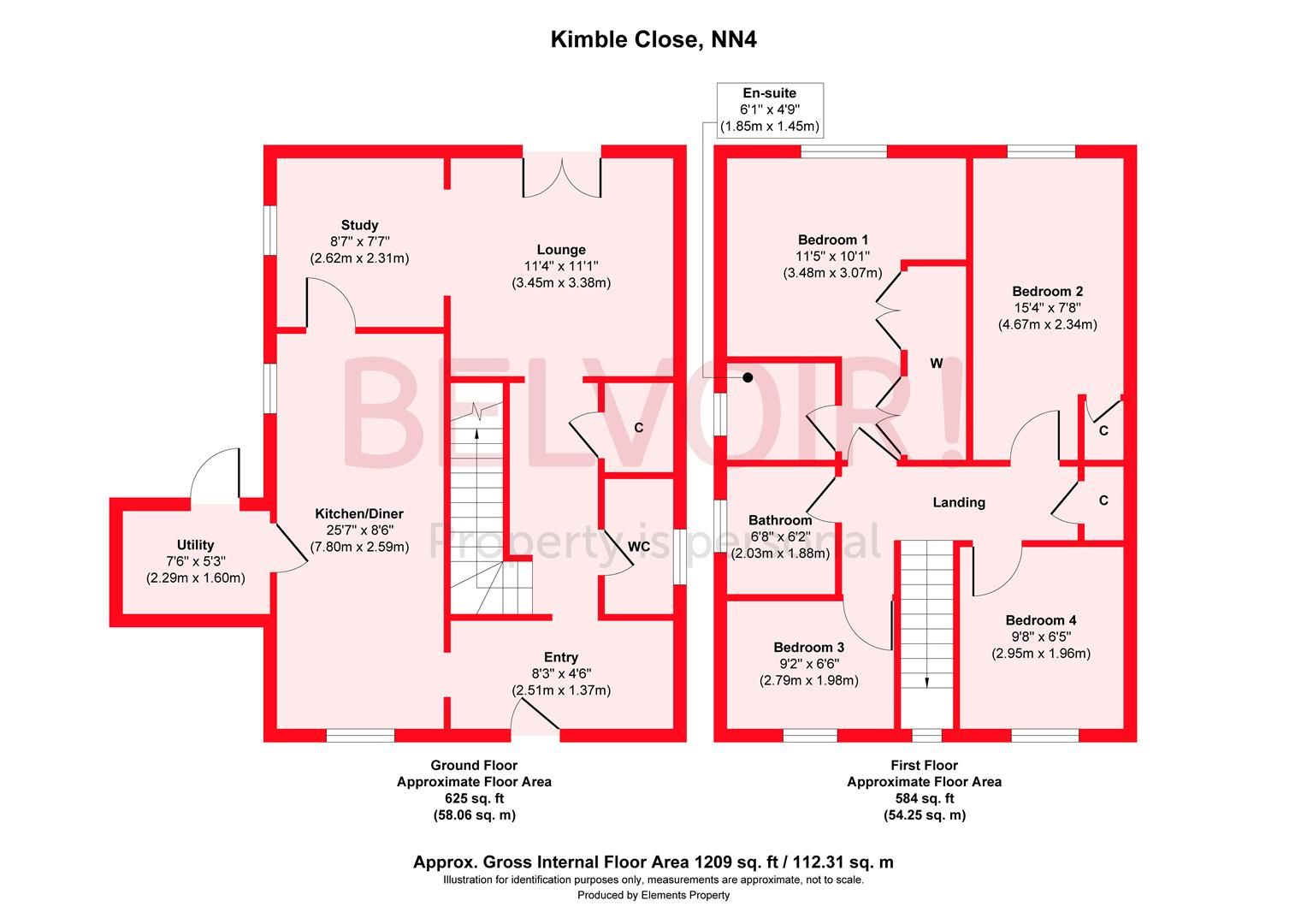 4 bed detached house for sale in Kimble Close, East Hunsbury