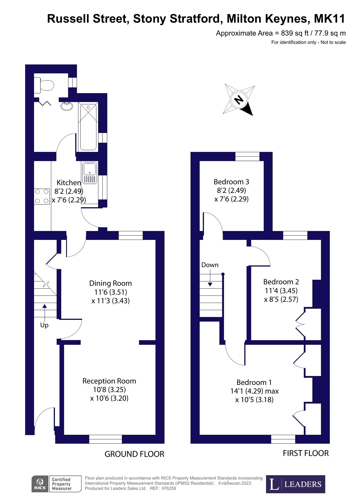 3 bed terraced house for sale in Russell Street, Stony Stratford