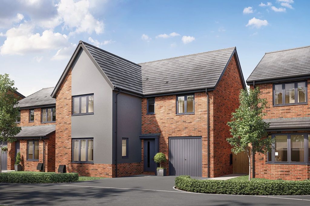 New home, 4 bed detached house for sale in "The Evesham Plot 123" at