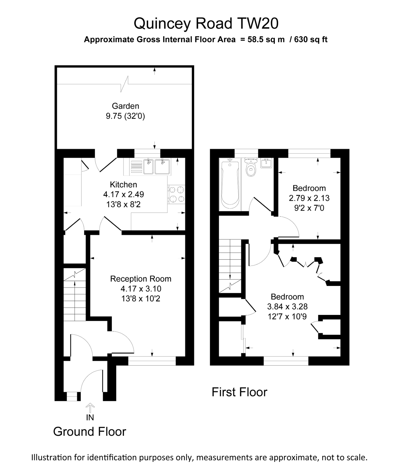 2 bed end terrace house for sale in 34 Quincy Road, Egham TW20 Zoopla