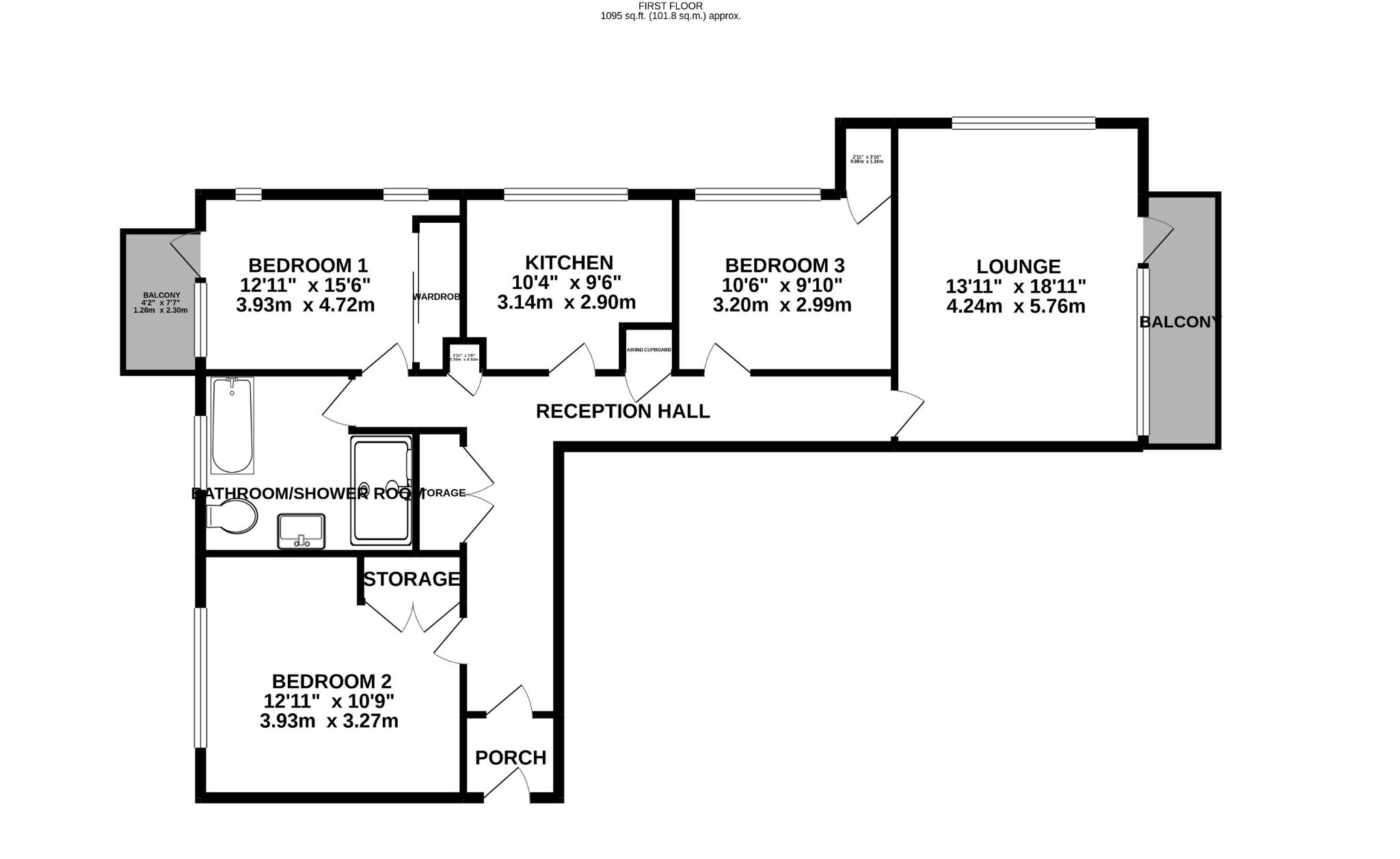 3 bed flat to rent in Lingfield Court, Golf Links Road, Ferndown