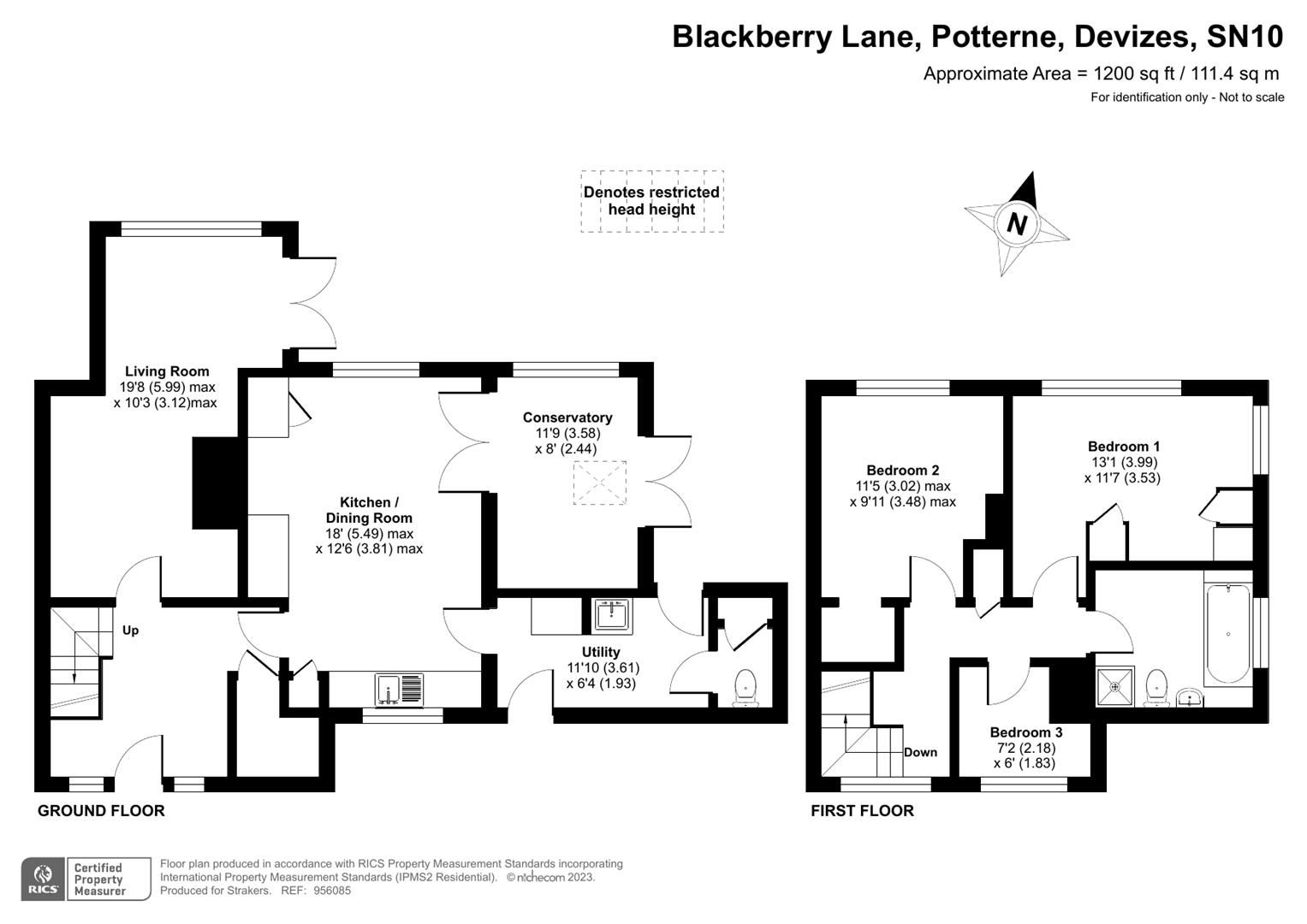 3 bed semidetached house for sale in Blackberry Lane, Potterne