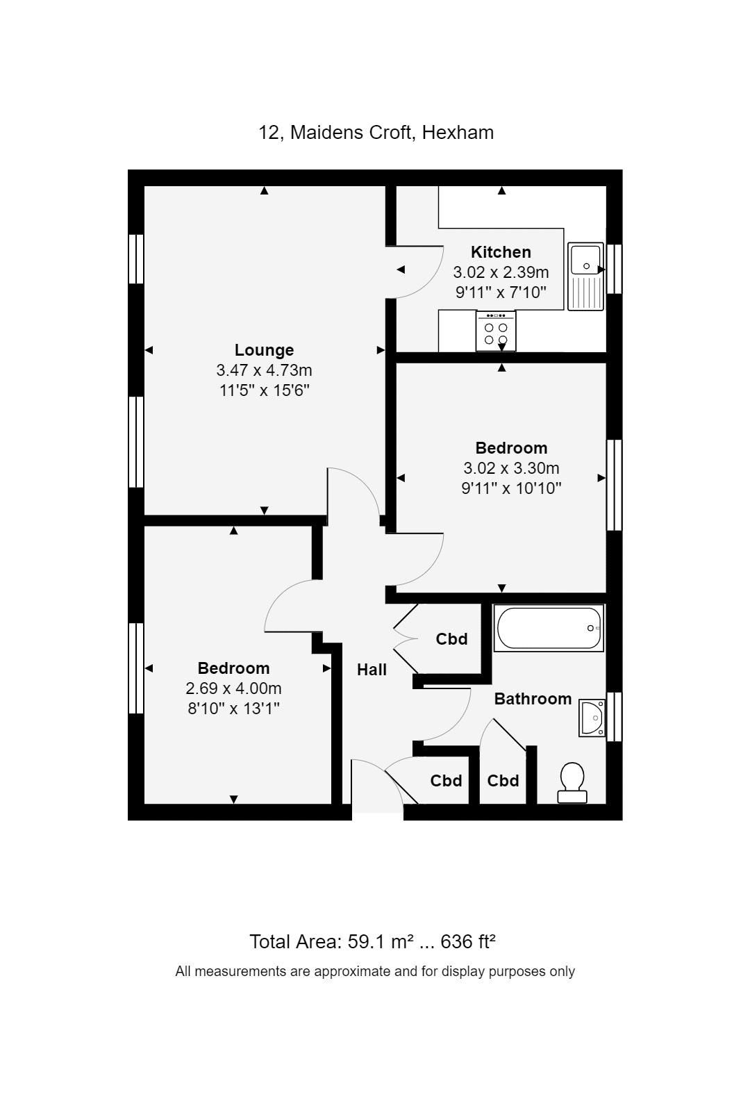 2 bed flat for sale in Maidens Croft, Hexham NE46 Zoopla
