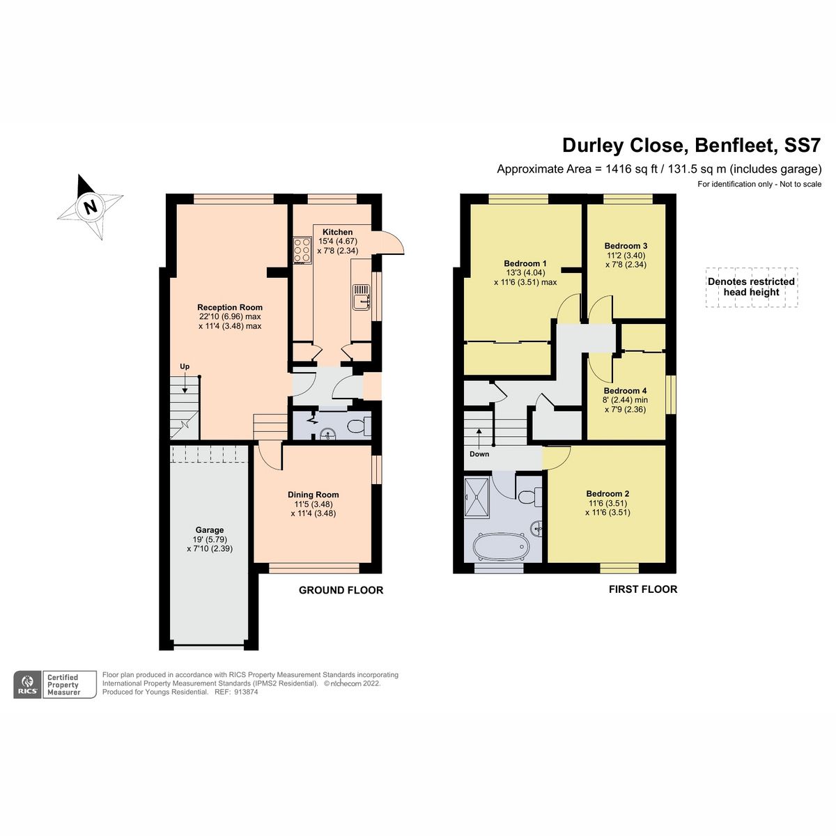 4 bed semidetached house for sale in Durley Close, Benfleet SS7 Zoopla