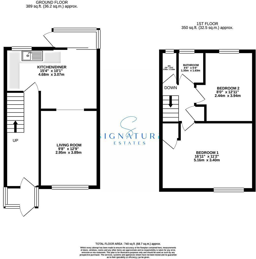 2 bed semidetached house for sale in Hamilton Road, Hunton Bridge