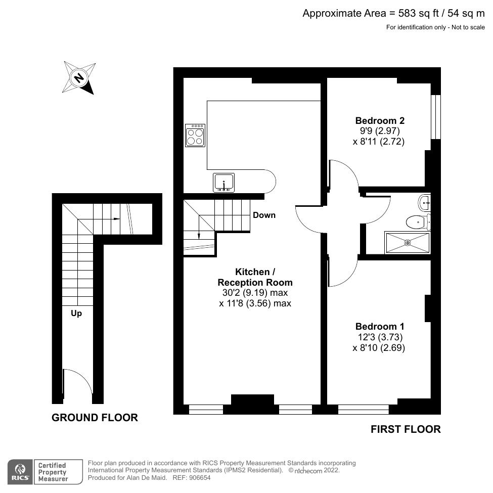 2 bed flat for sale in Gloucester House, Clarence Court, Rushmore Hill
