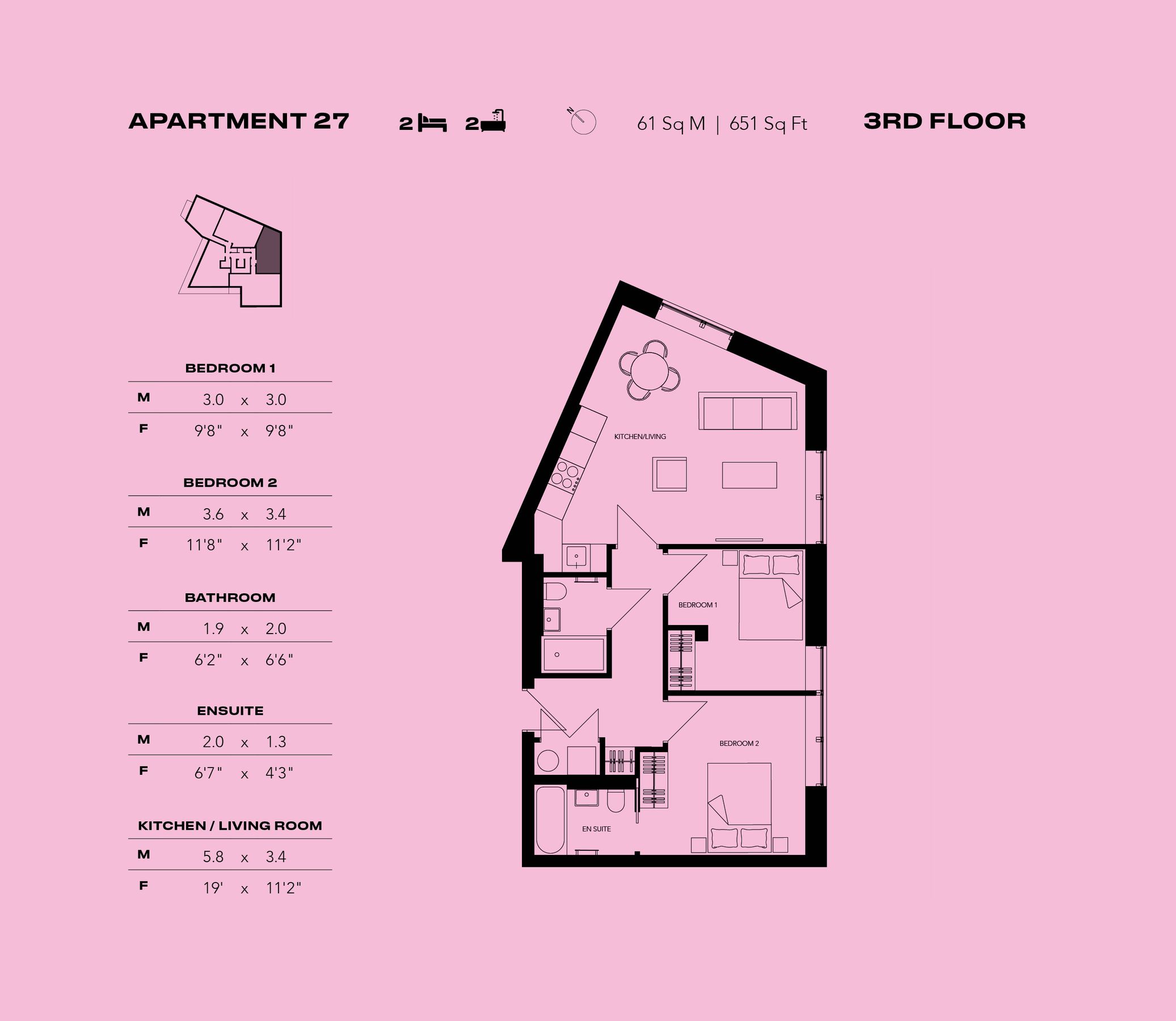 New home, 2 bed flat for sale in 1 Empire Way, Wembley Park HA9