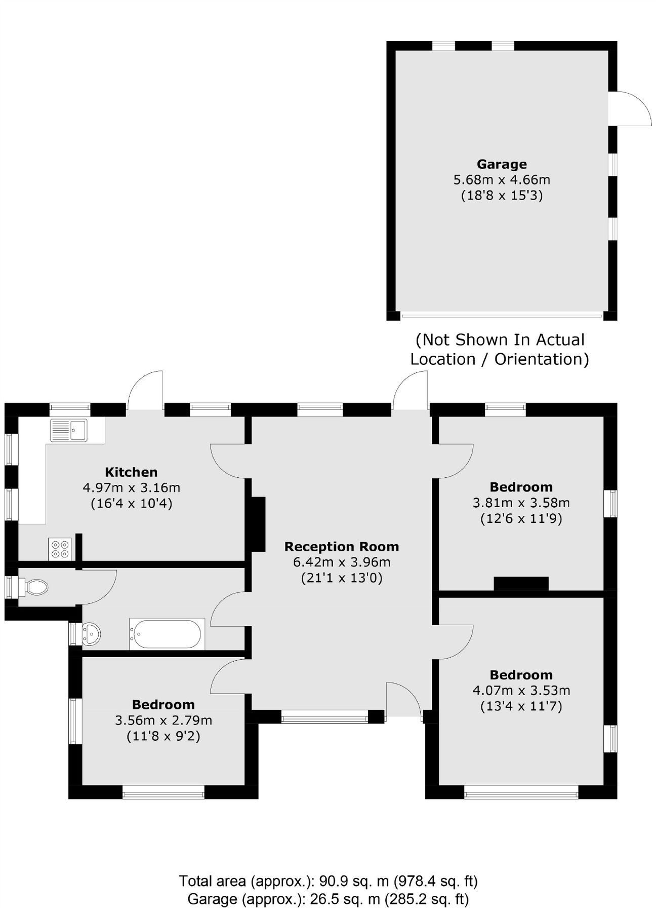 3 bed bungalow for sale in Kenton Avenue, SunburyOnThames TW16 Zoopla