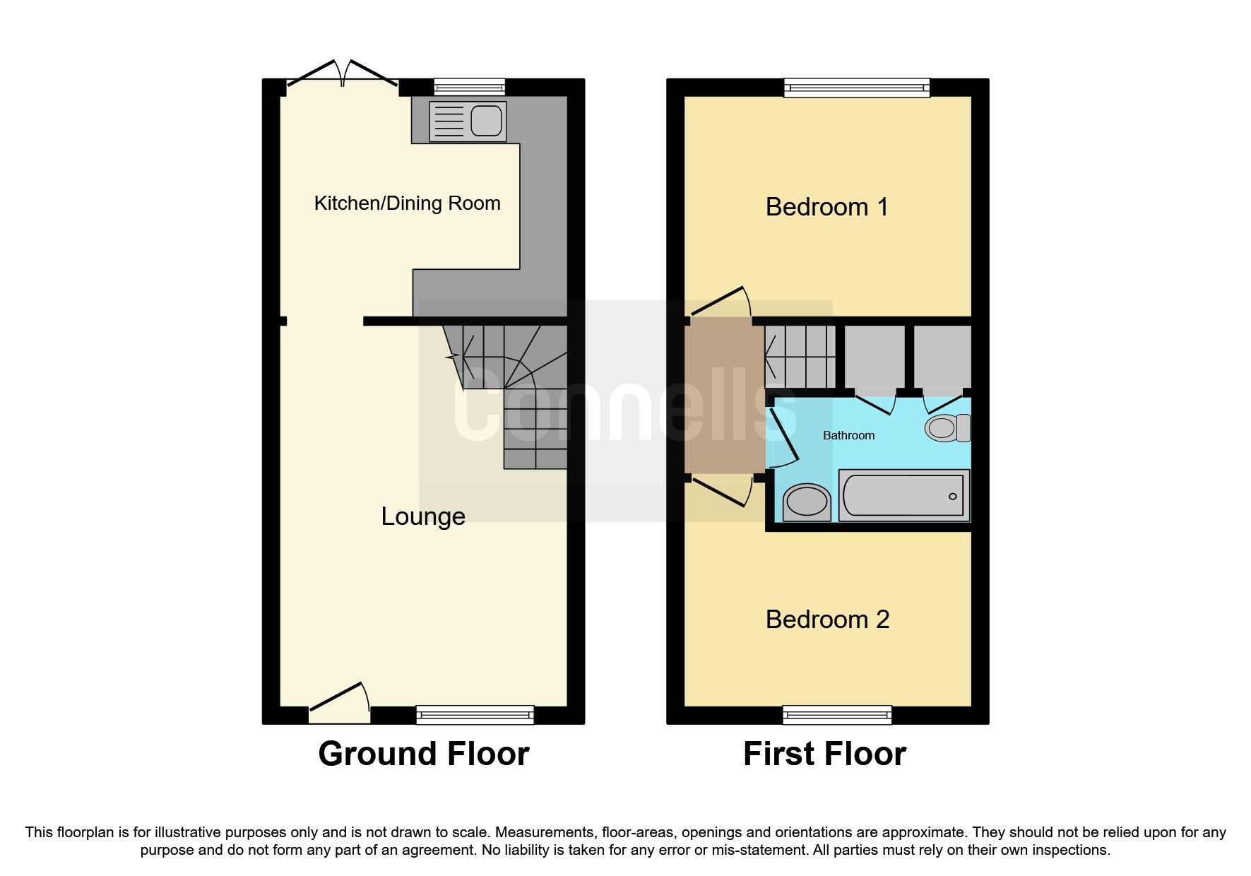2 bed terraced house for sale in Newcastle Close, Great Ashby