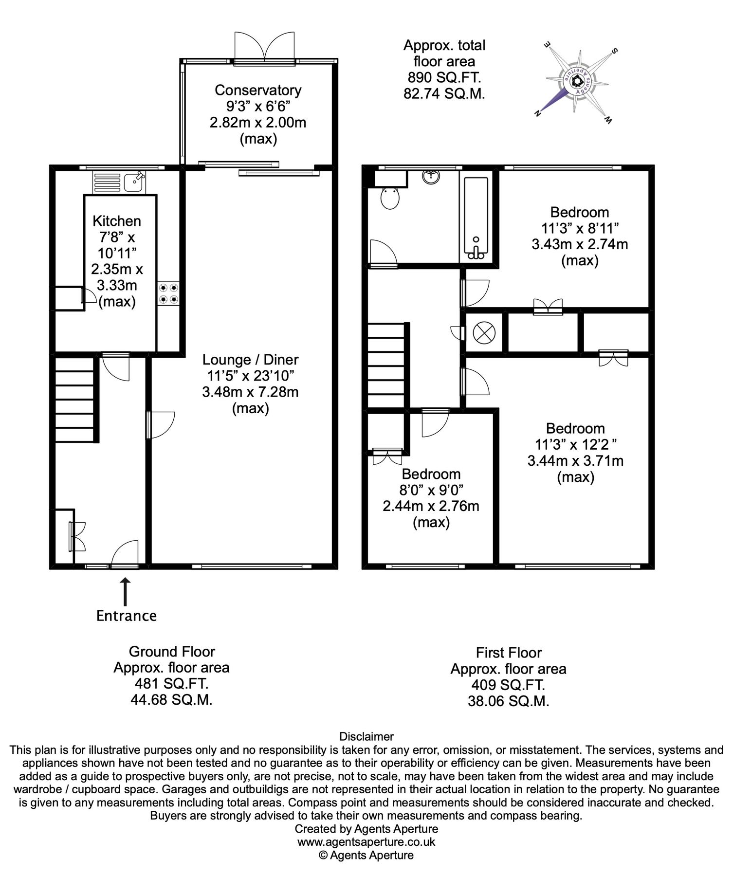 3 bed end terrace house for sale in Olivers Mill, New Ash Green