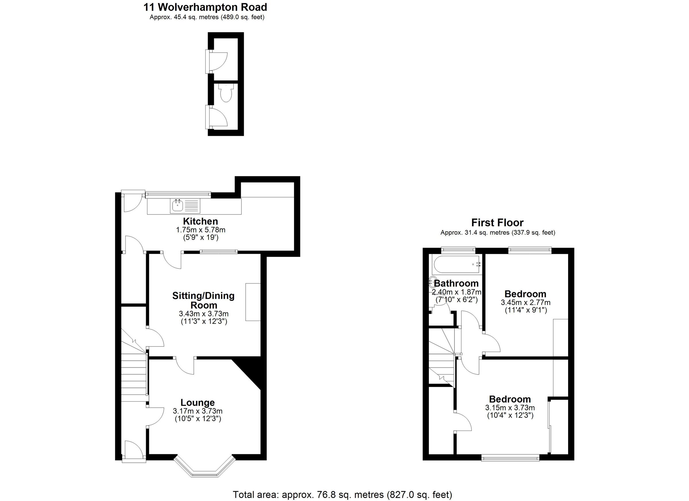 2 bed semidetached house for sale in Wolverhampton Road, Shareshill