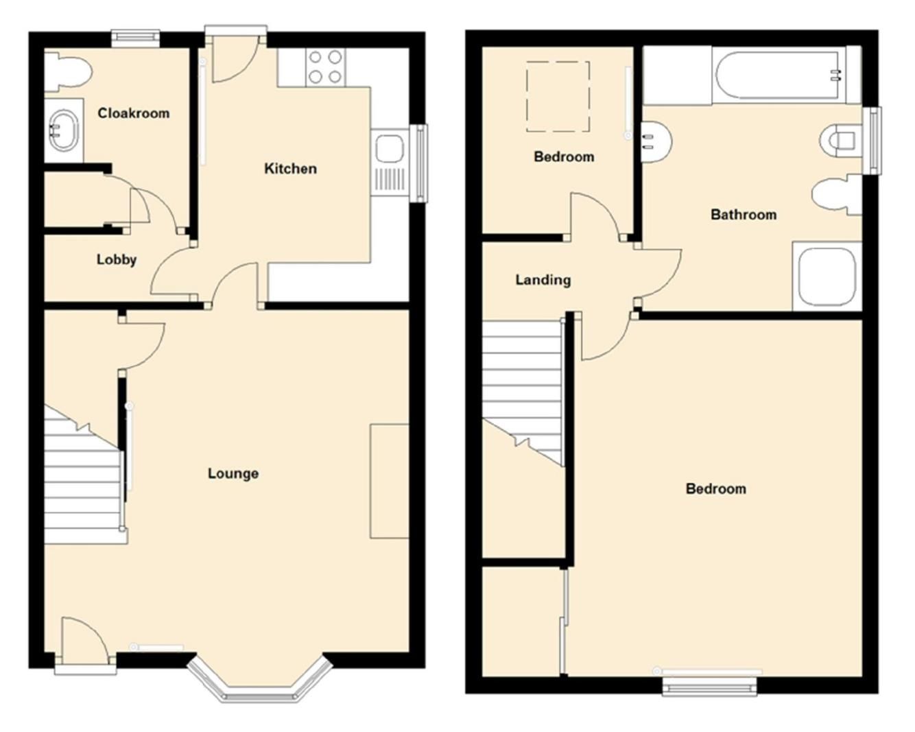 2 bed semidetached house to rent in Mill Street, Usk, Monmouthshire