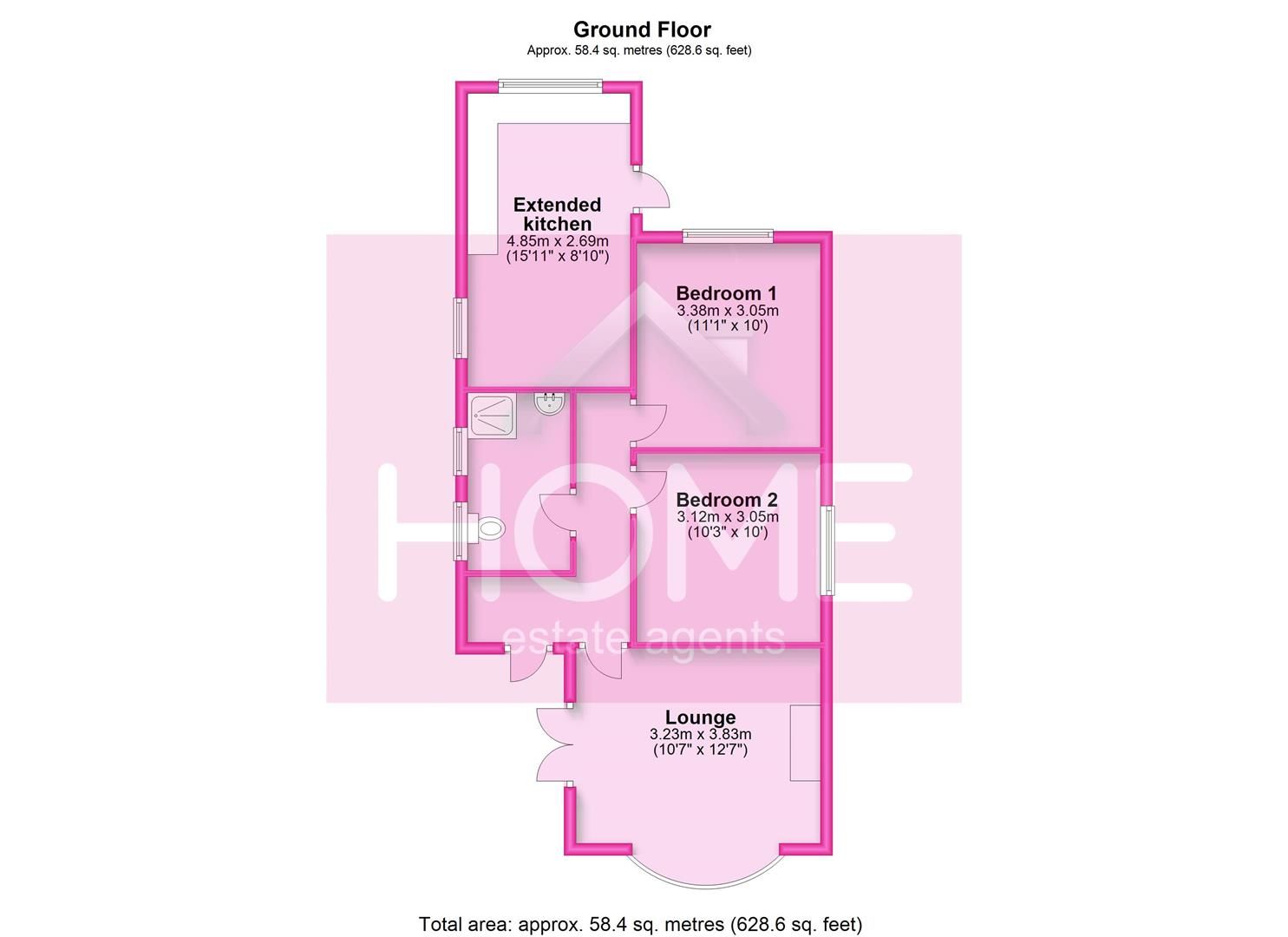 2 bed detached bungalow for sale in Whitegate Park, Flixton, Urmston