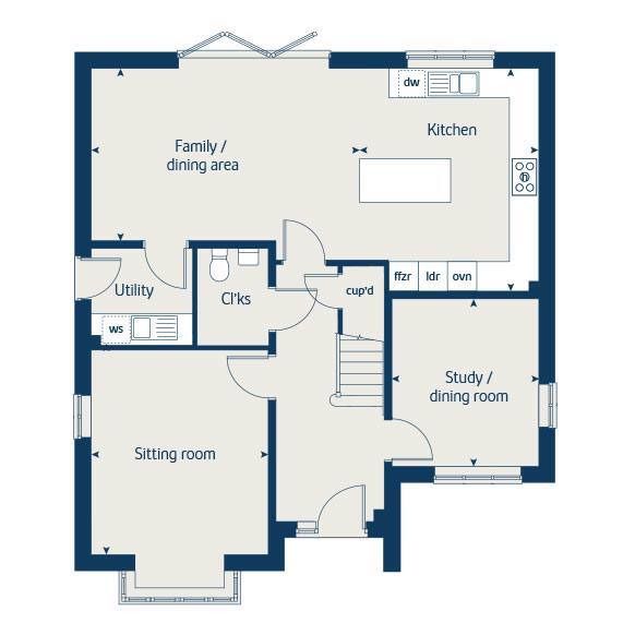 New home, 5 bed detached house for sale in "The Birch" at Headcorn Road