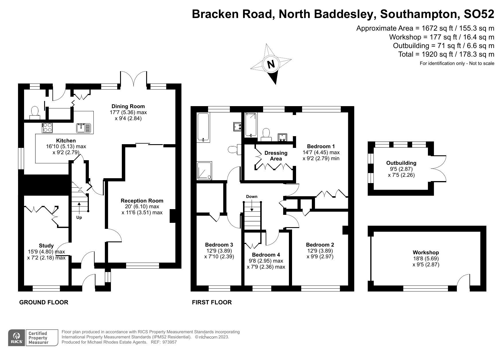 4 bed detached house for sale in Bracken Road, North Baddesley