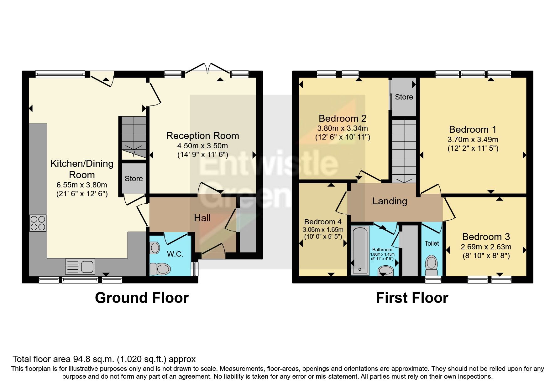 4 bed terraced house for sale in Shepherds Row, Castlefields, Runcorn