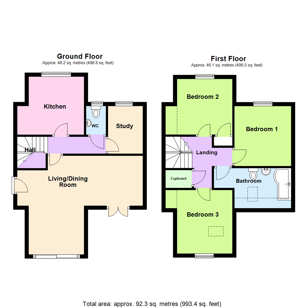 New home, 3 bed semidetached house for sale in Cannon Street, Little Downham, Ely CB6 Zoopla