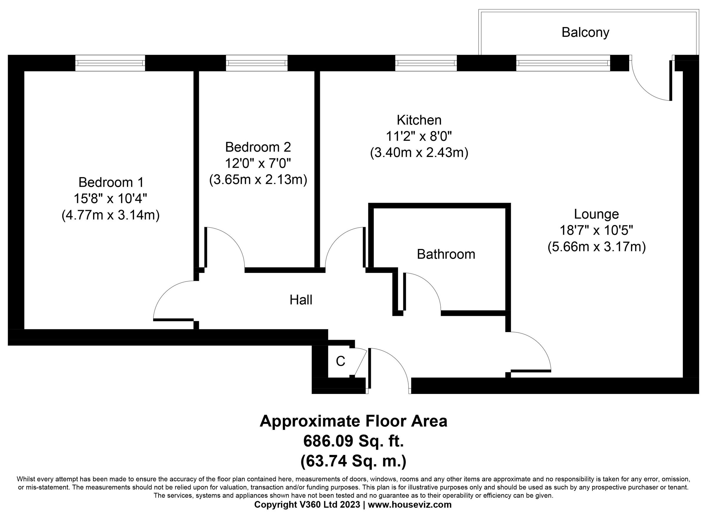 2 bed flat for sale in St. Margarets Street, Rochester ME1 Zoopla