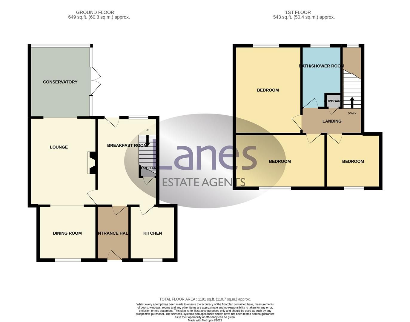 3 bed terraced house for sale in White Stubbs Lane, Bayford, Hertford