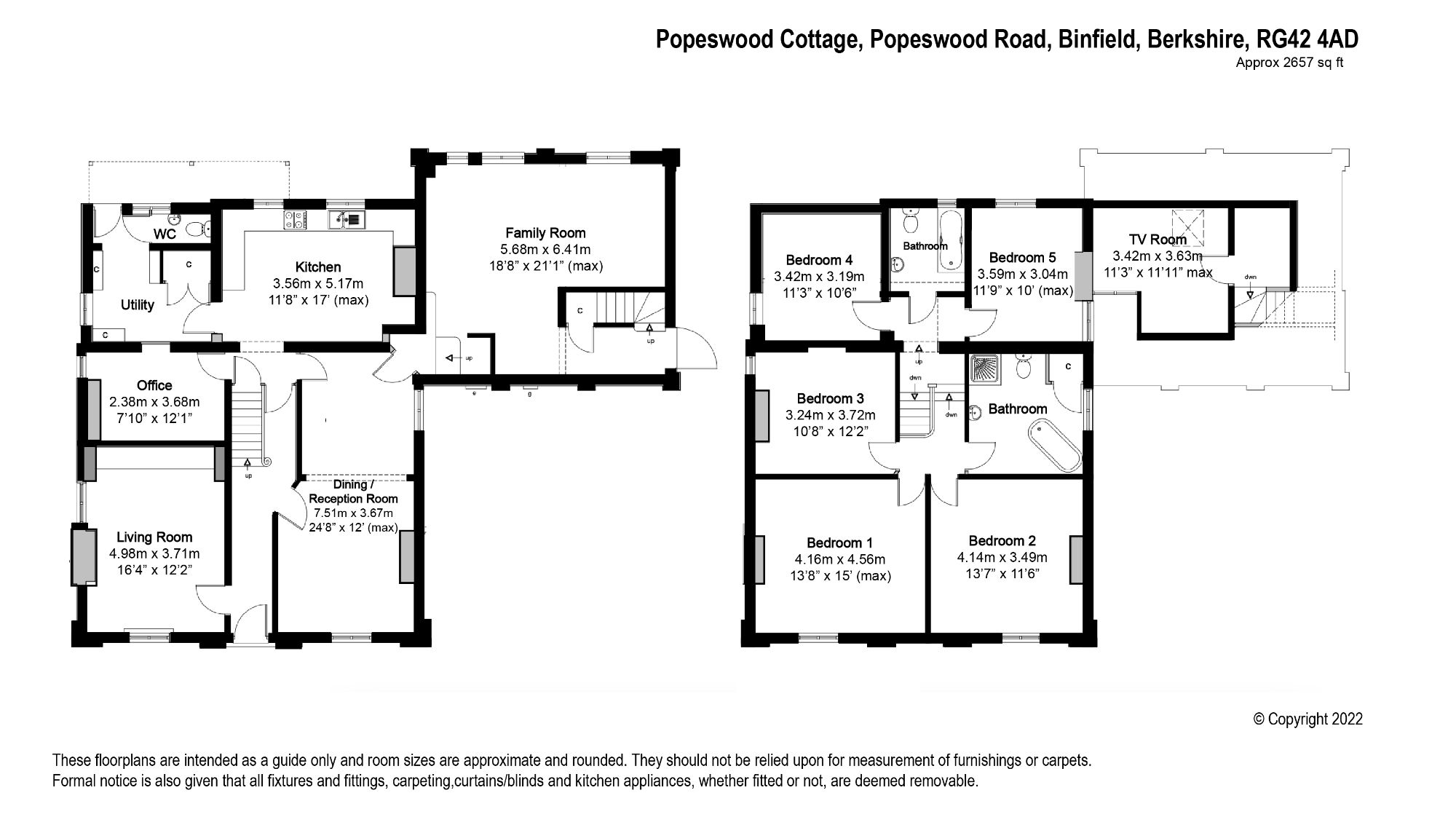 5 bed detached house for sale in Popeswood Road, Binfield, Bracknell