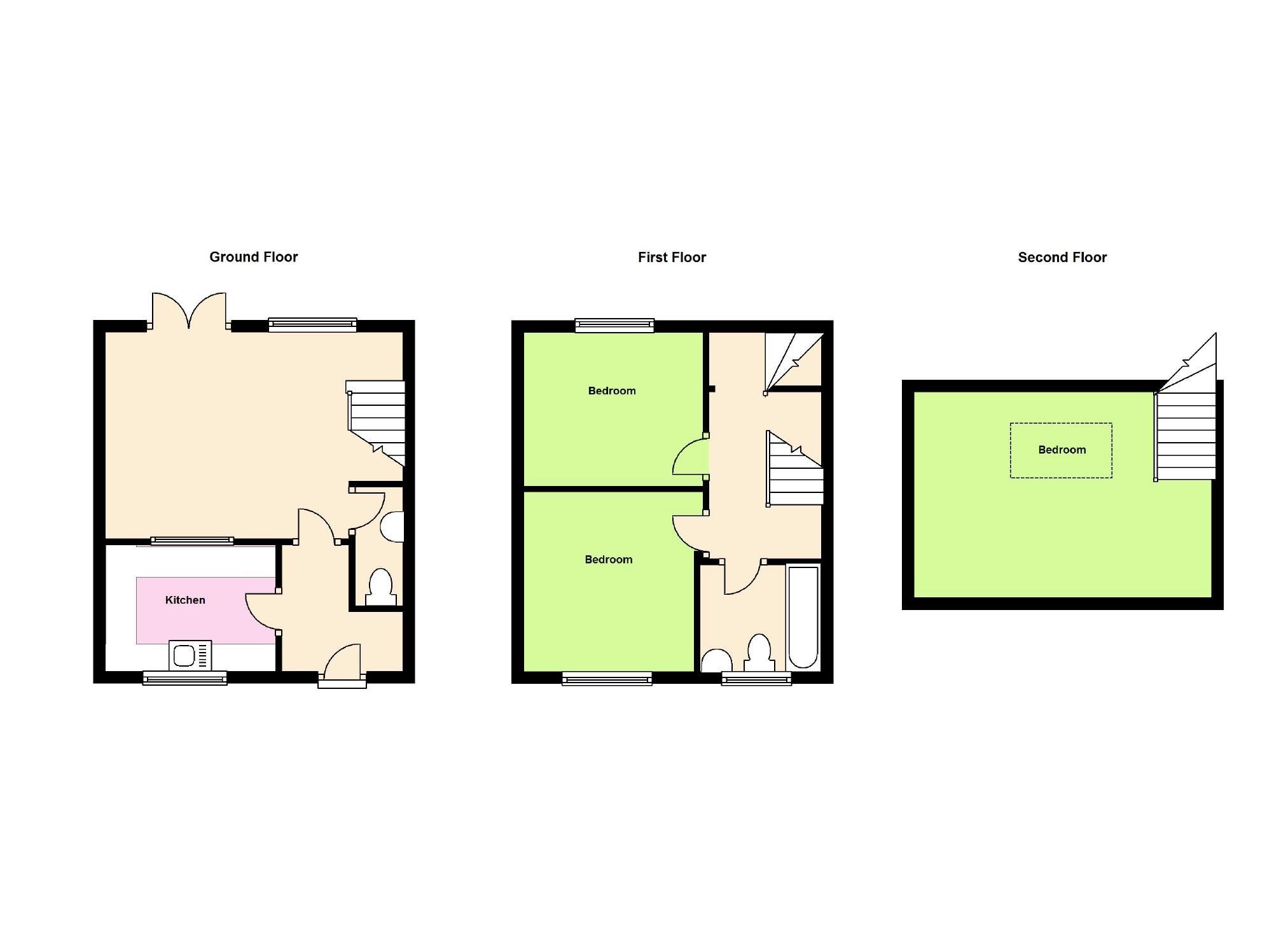 3 bed semidetached house to rent in Stuart Road, WestonSuperMare
