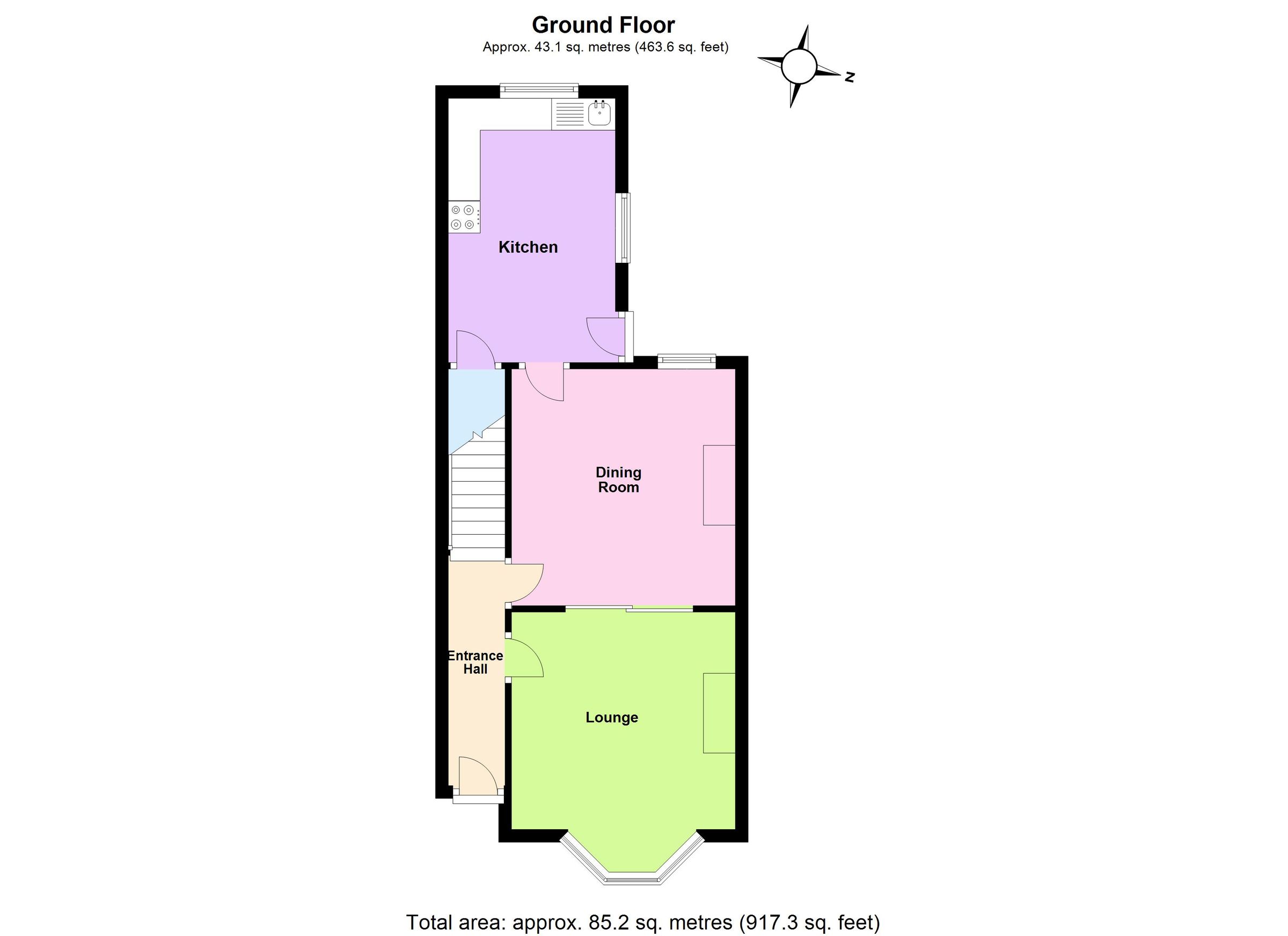 3 bed terraced house for sale in Alexandra Road, Wellingborough NN8