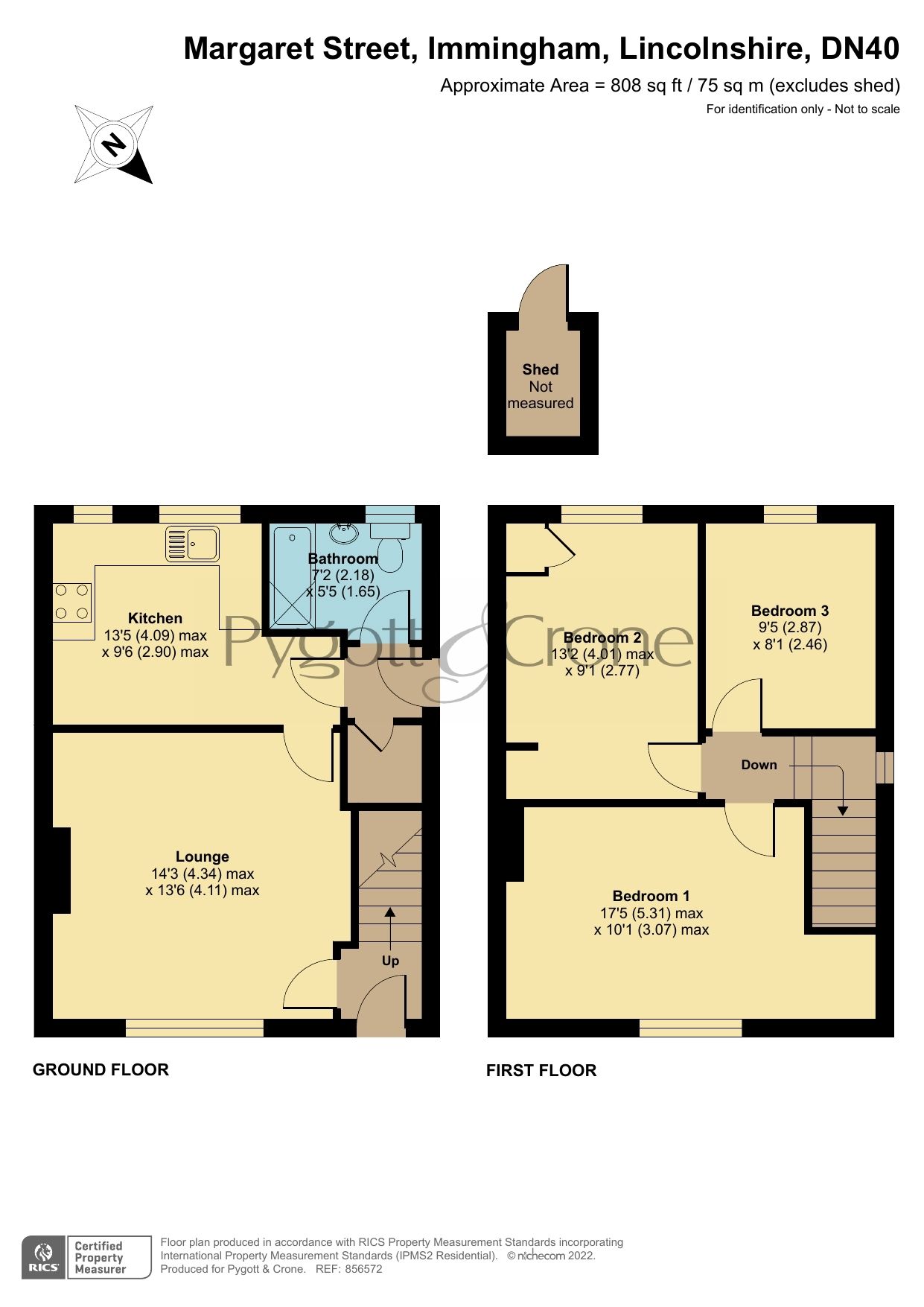 3 bed semidetached house for sale in Margaret Street, Immingham DN40