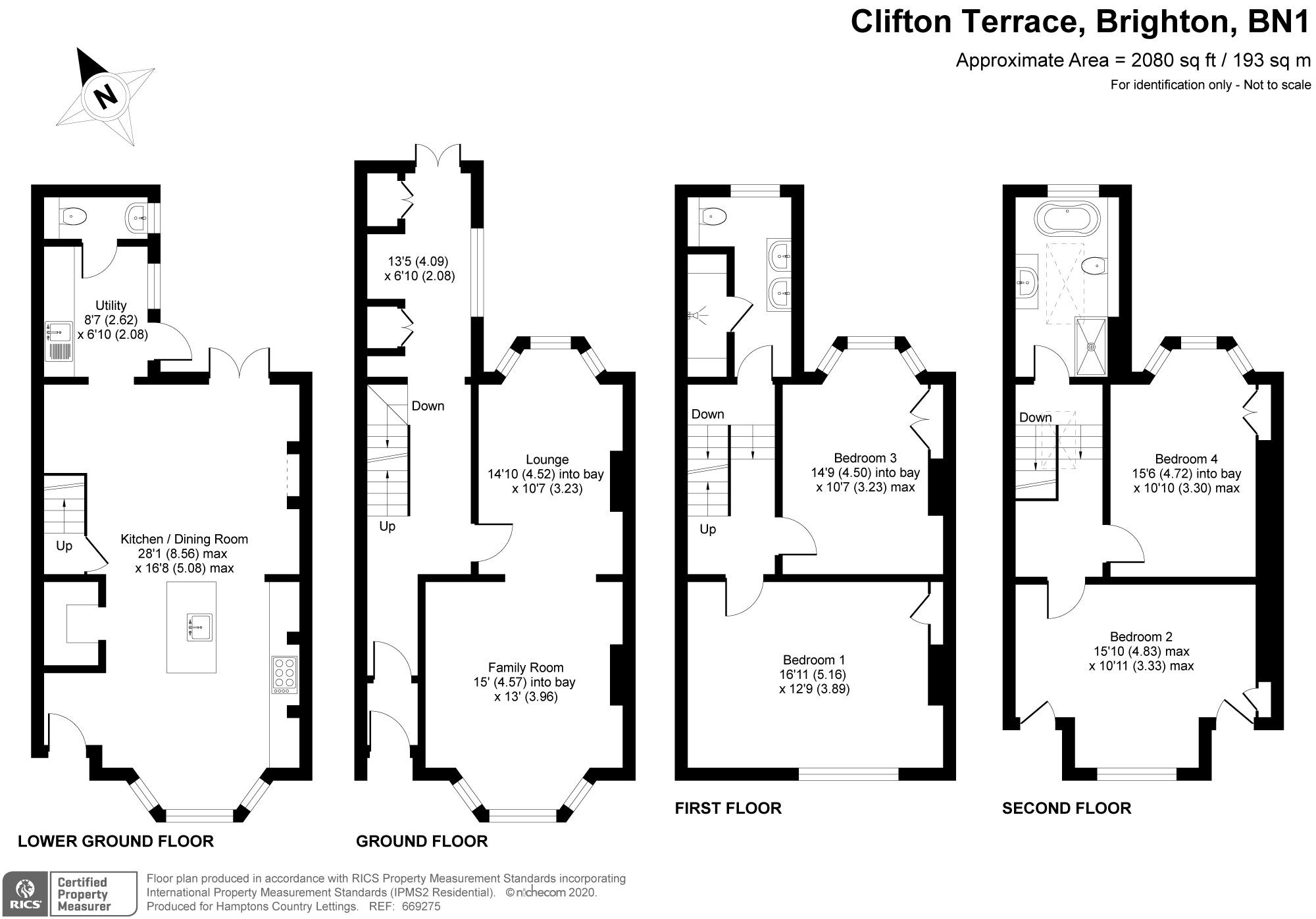 4 bed terraced house to rent in Clifton Terrace, Brighton BN1 Zoopla
