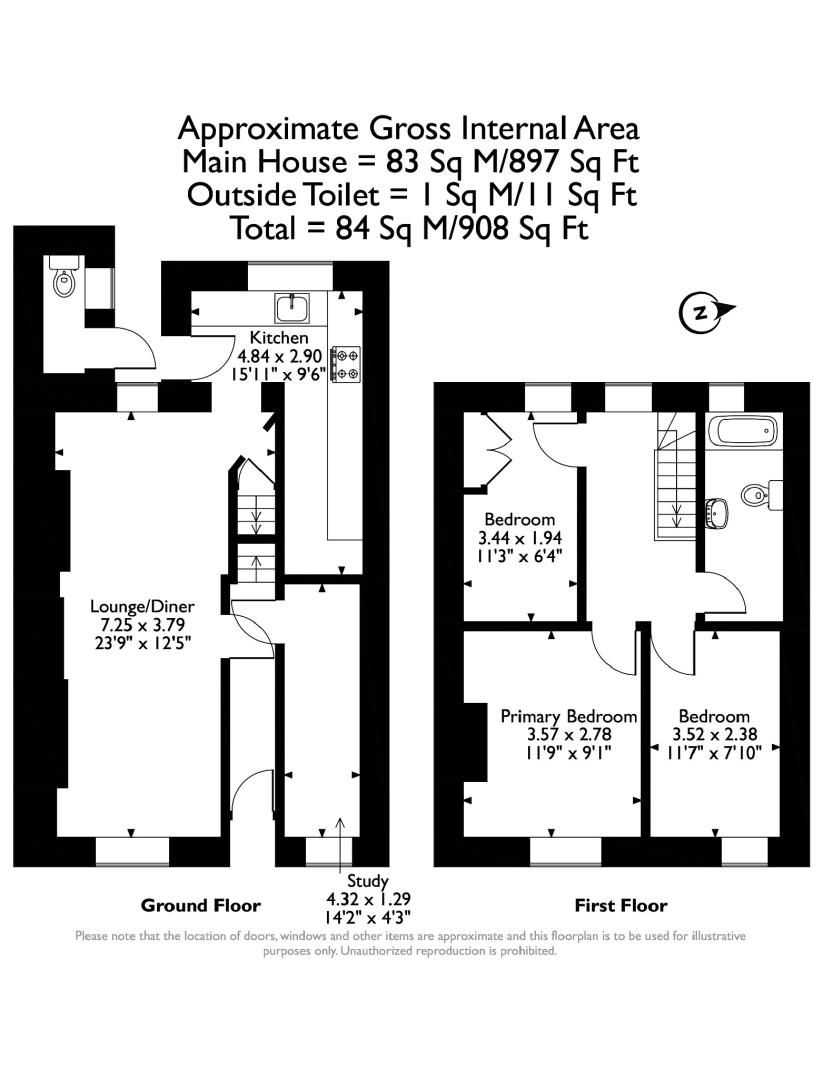 3 bed terraced house for sale in St. Helens Road, Abergavenny