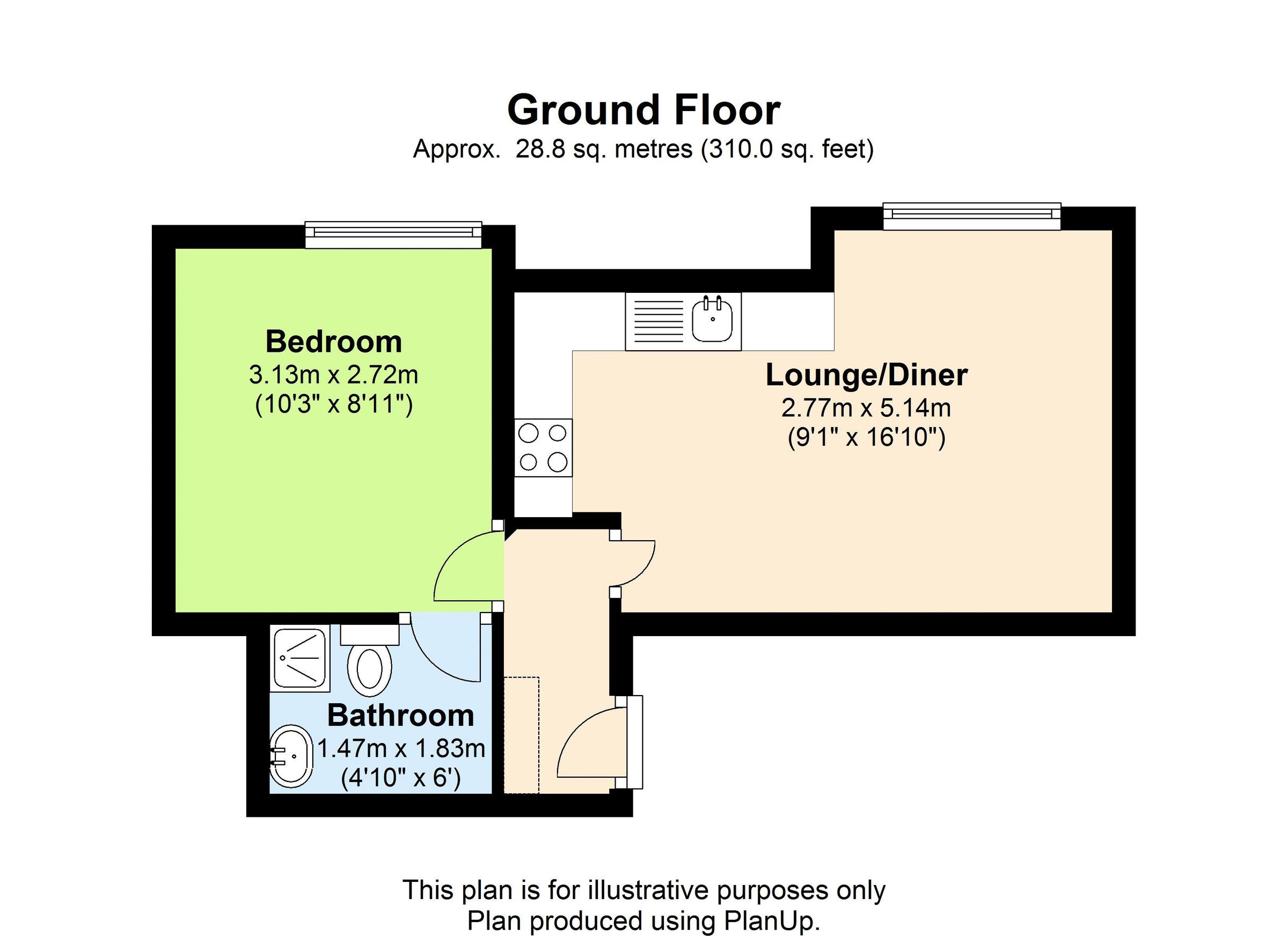 1 bed flat to rent in Ledbury Road, Hereford HR1 Zoopla