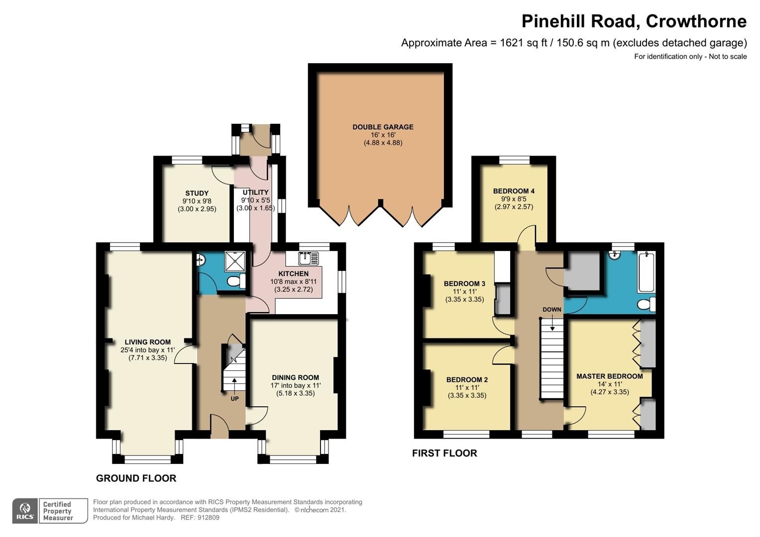 4 bed detached house for sale in Pinehill Road Crowthorne, Berkshire