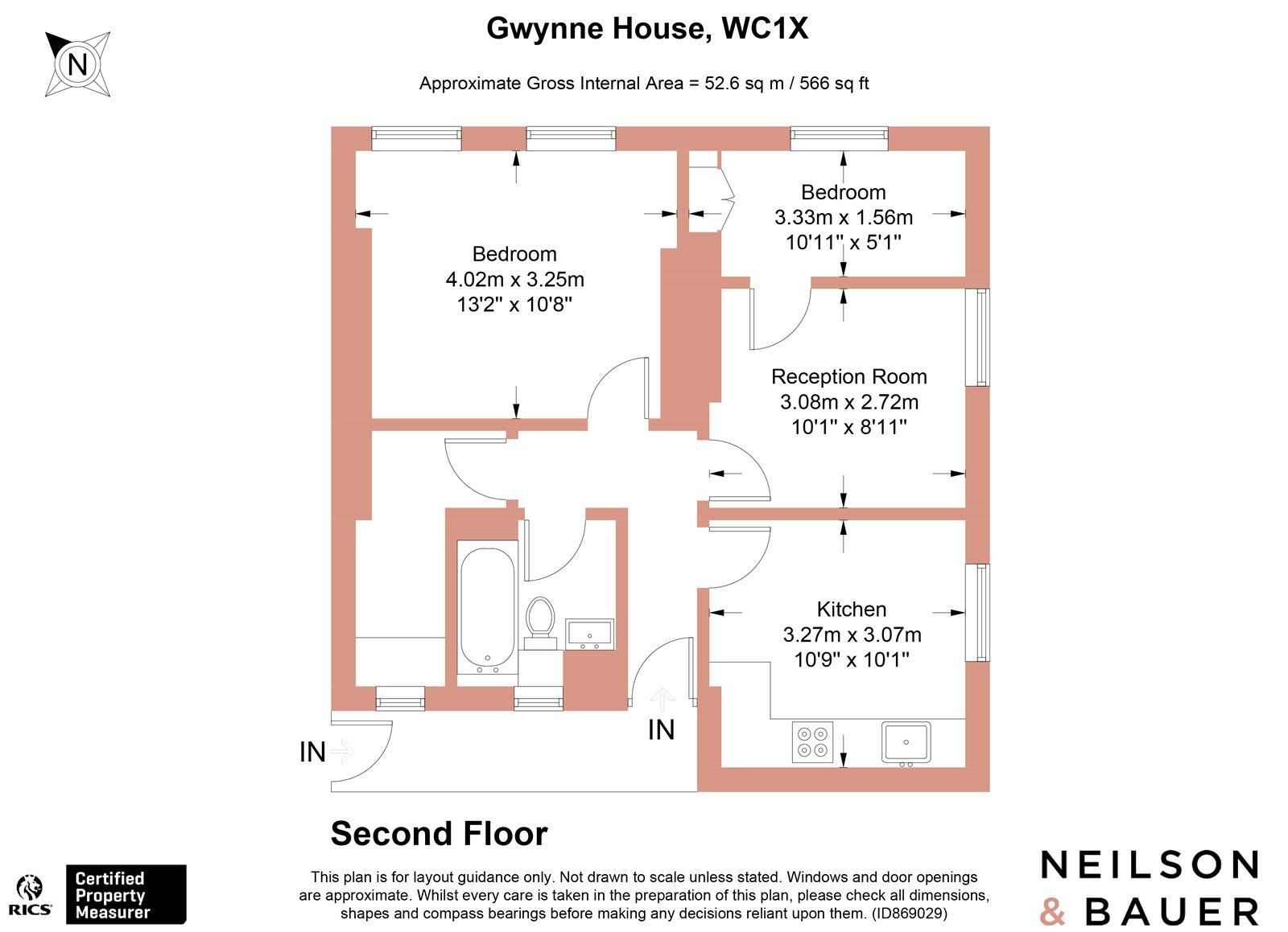 1 bed flat for sale in Gwynne House, Lloyd Baker Street, London WC1X