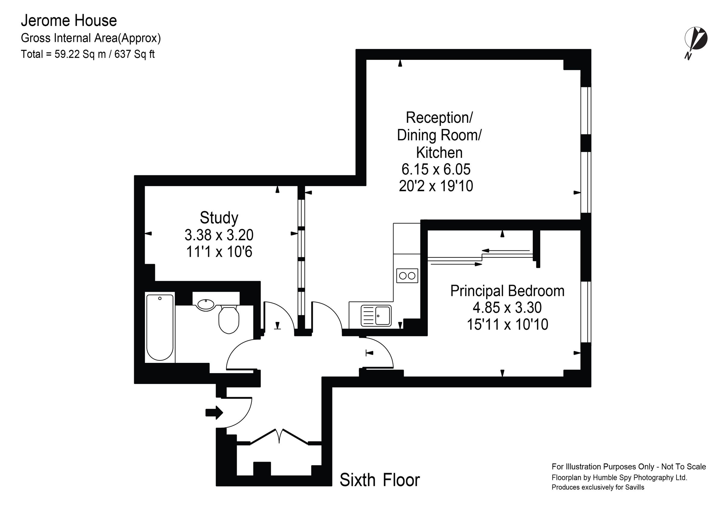 1 bed flat for sale in Jerome House, Lisson Grove, Marylebone, London