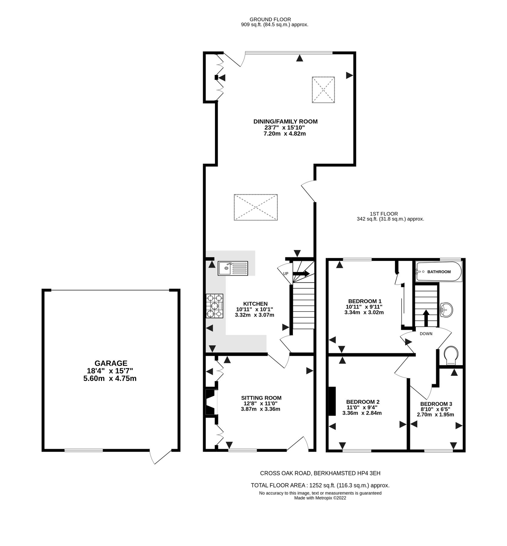 3 bed terraced house for sale in Cross Oak Road, Berkhamsted, Herts HP4