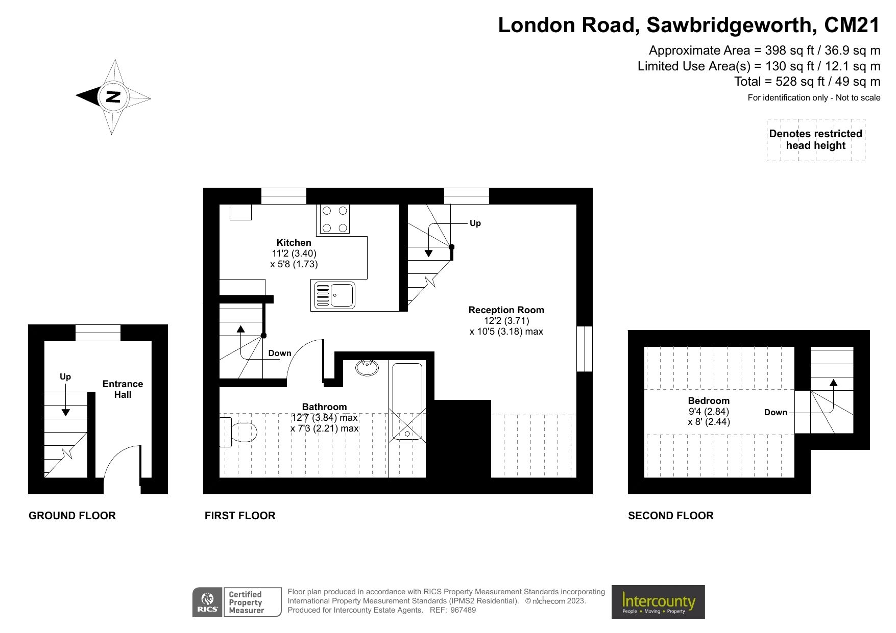 1 bed flat for sale in London Road, Sawbridgeworth, Hertfordshire CM21