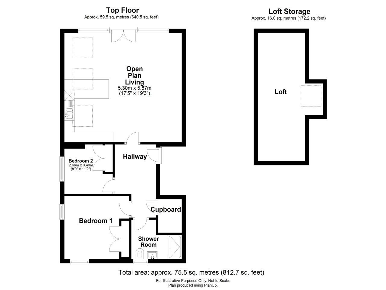 2 bed flat to rent in 11 North Road, Thornbury, South Gloucestershire