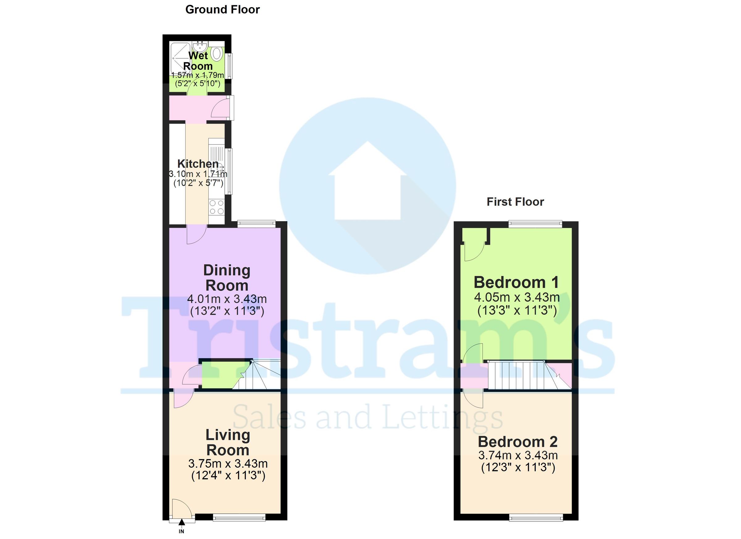 2 bed terraced house to rent in Vernon Road, Old Basford, Nottingham