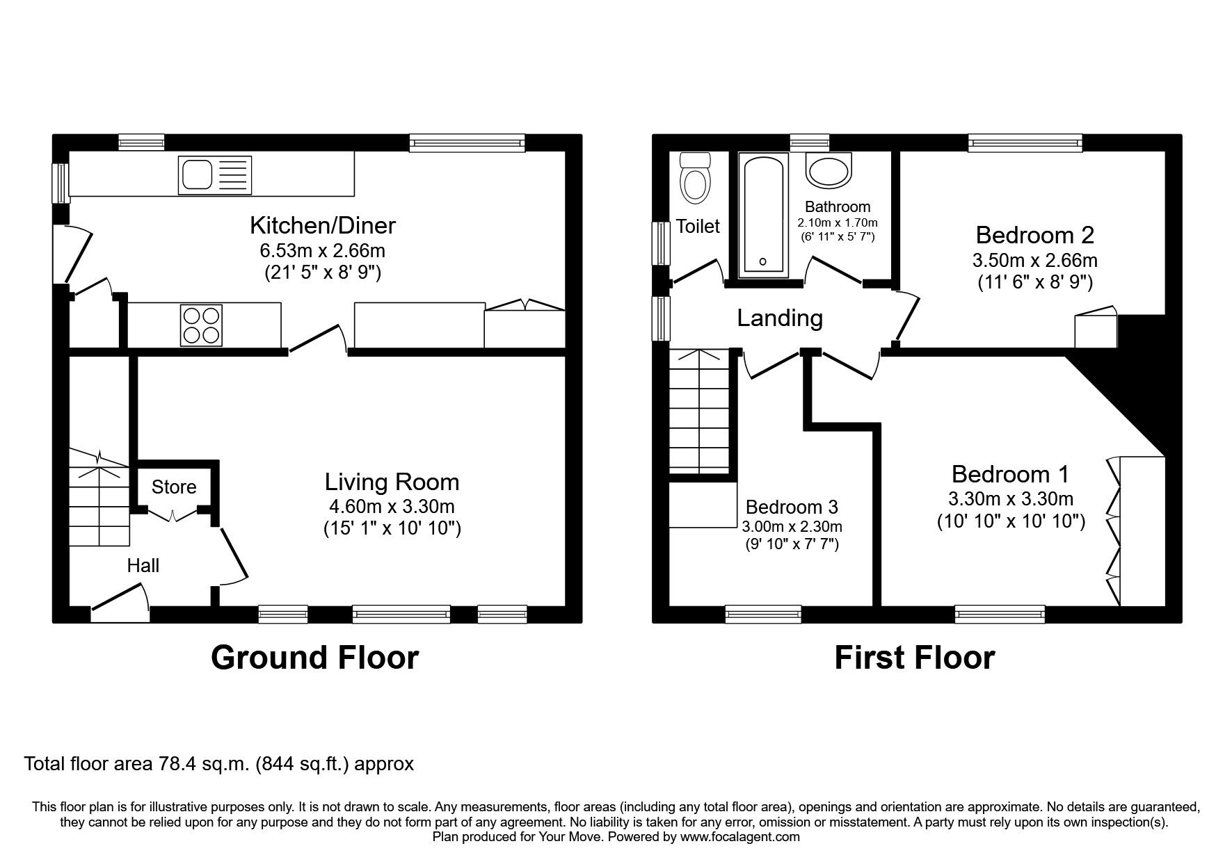 3 bed semidetached house to rent in Kipling Avenue, Swalwell