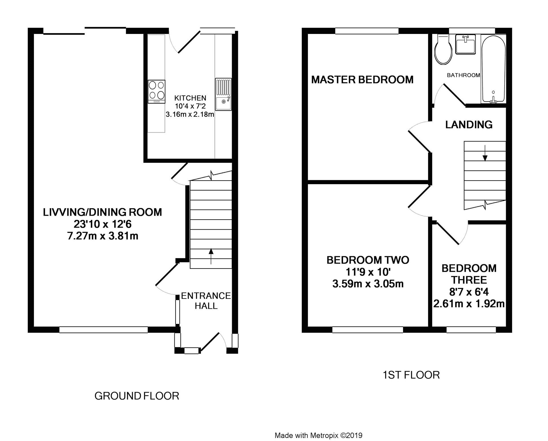 3 bed detached house to rent in Park Hill, Church Crookham, Fleet