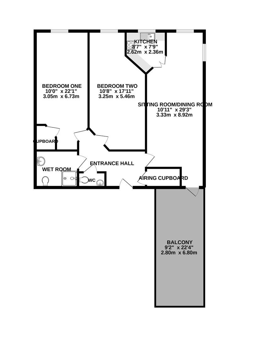 2 bed property for sale in Popham Court, Wood Lane, Chippenham SN15