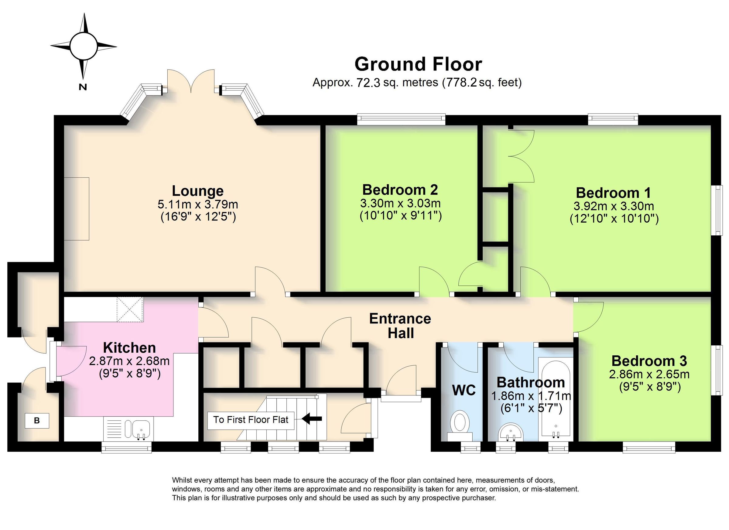 3 bed flat for sale in Pevensey Road, Worthing, West Sussex BN11 Zoopla