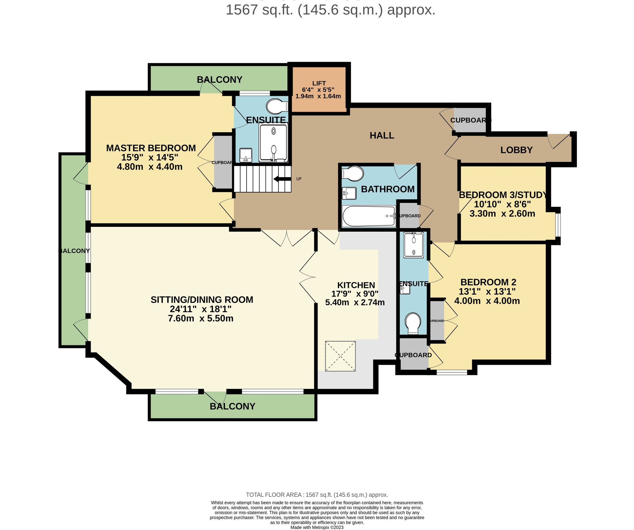 3 bed flat for sale in Barton Chase, First Marine Avenue, Barton On Sea