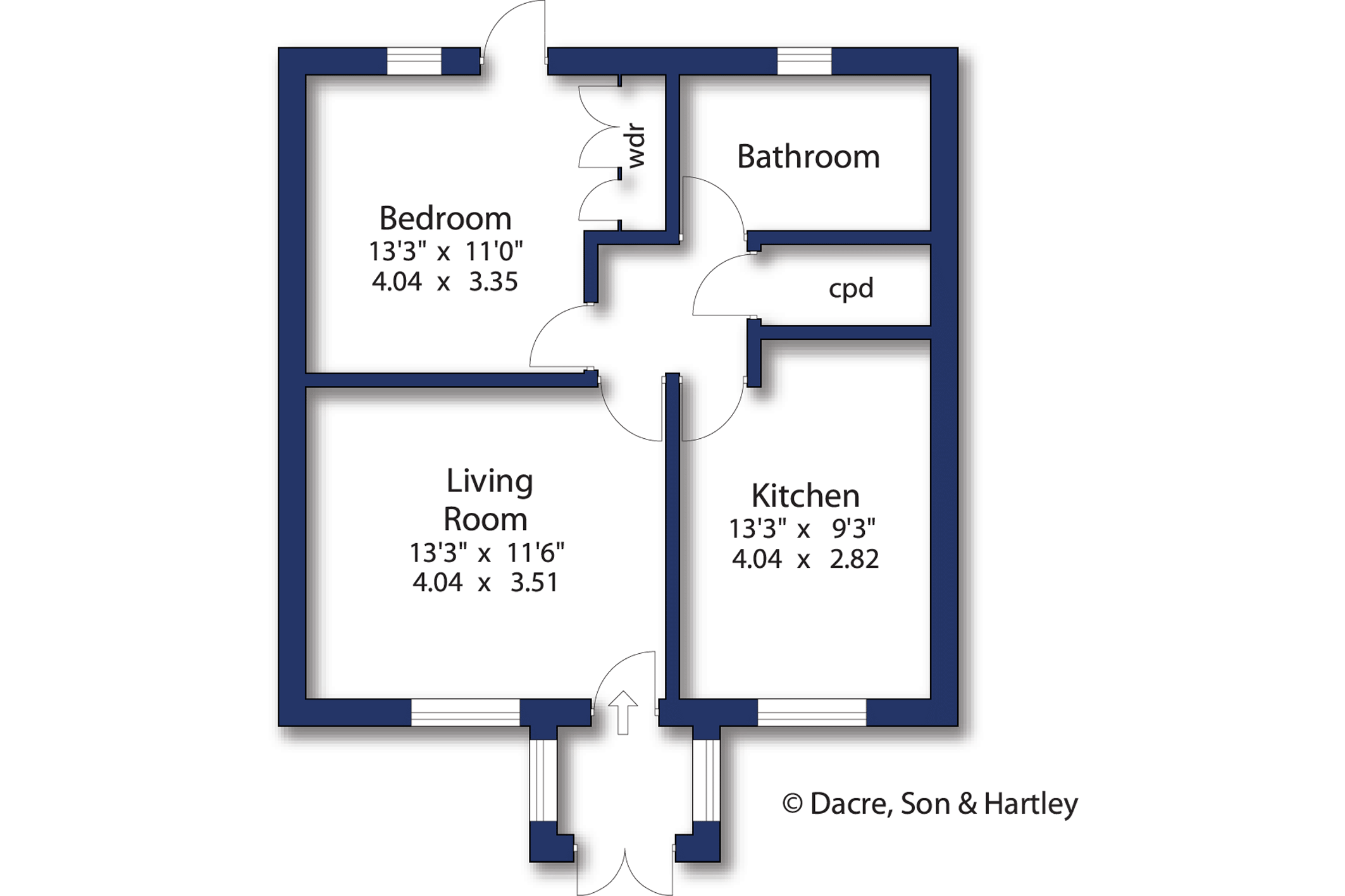 1 bed bungalow for sale in Threshfield Court, Threshfield, Skipton