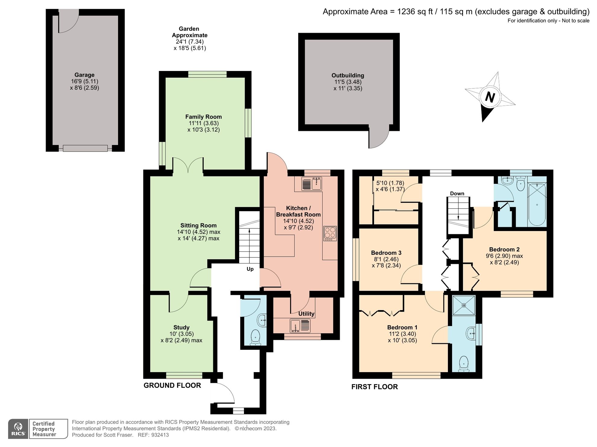 3 bed semidetached house for sale in Thorney Leys, Witney, Oxfordshire
