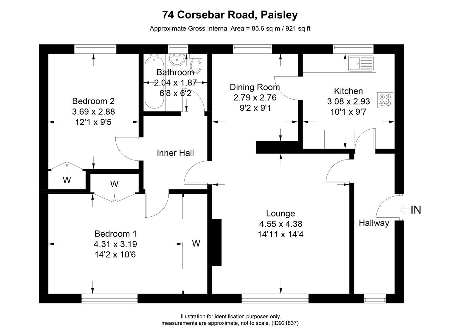 2 bed flat for sale in Corsebar Road, Paisley PA2 Zoopla